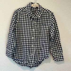 Gap Size 4 T white button down long sleeve dress shirt